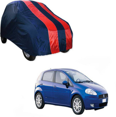 AUTO STAR Car Cover For Fiat Grande Punto (With Mirror Pockets)(Red, Blue)
