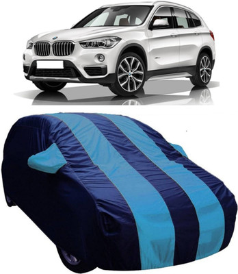 AUCTIMO Car Cover For BMW X1 (With Mirror Pockets)(Blue)