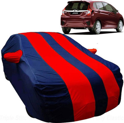 AUCTIMO Car Cover For Honda Jazz (With Mirror Pockets)(Multicolor)