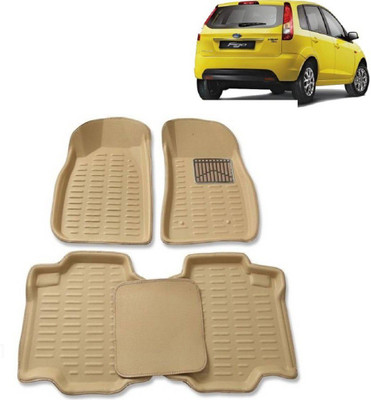 AUTO STAR Plastic Standard Mat For  Ford Figo(Brown)