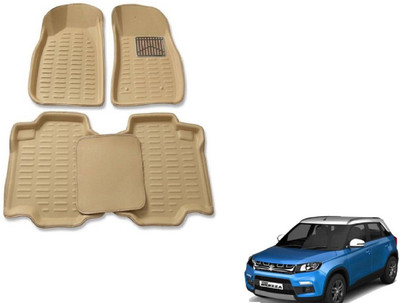 AUTO STAR Plastic Standard Mat For  Maruti Suzuki Vitara Brezza(Brown)