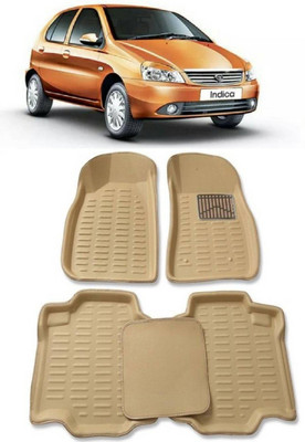 AUTO STAR Plastic Standard Mat For  Tata Indica(Brown)