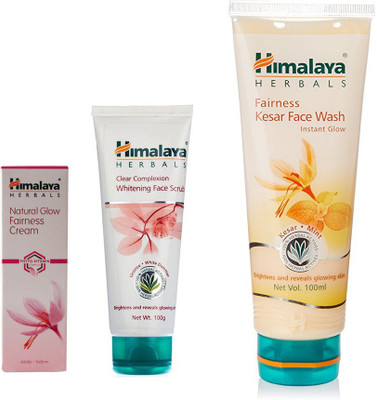 

Himalaya kesar face wash, clear complexion face scrub(Set of 3)