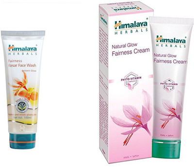 

Himalaya kesar face wash, natural glow fairness cream(Set of 2)