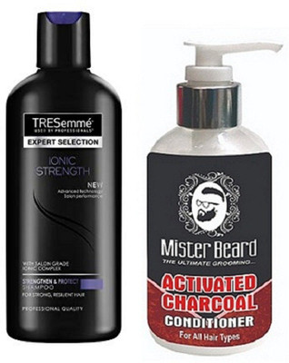 

MISTER BEARD CHARCOAL CONDITIONER WITH TRESEMME IONIC SHAMPOO(Set of 2)