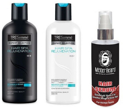 

MISTER BEARD HAIR SERUM WITH TRESEMME HAIR SPA SHAMPOO,CONDITIONER(Set of 3)