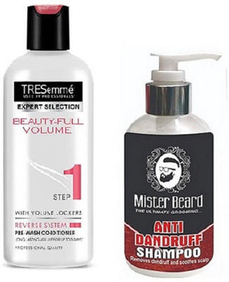 

MISTER BEARD ANTI DANDRUFF SHAMPOO WITH TRESEMME BEAUTY FULL CONDITIONER(Set of 2)