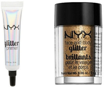 

Nyx PRIMER FACE & BODY METALLIC GLITTER - GOLDSTONE(Set of 2)