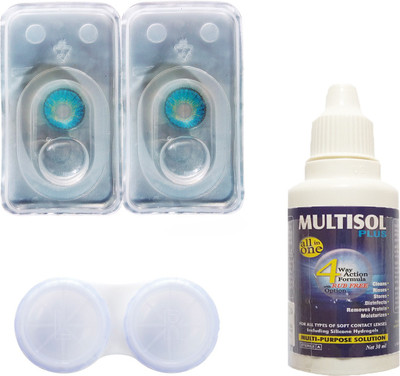 CRYSTAL Quaterly Disposable(0, Colored Contact Lenses, Pack of 1)