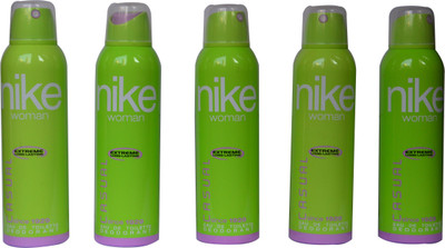 

Nike Casual Green (Pack of 5) Body Spray - For Women(1000 ml, Pack of 5)