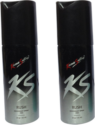 

KamaSutra Rush (pack of 2) Perfume Body Spray - For Men & Women(45 ml, Pack of 2)