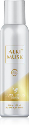 

Alki Musk Infinite No Gas Body Spray - For Men(120 ml)