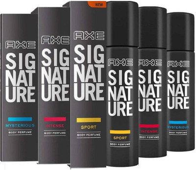 

AXE INTENSE BODY PERFUME + MYSTERIOUS+SPORT BODY PERFUME 122ml +122ml+122ml Deodorant Spray - For Men & Women(366 ml, Pack of 3)