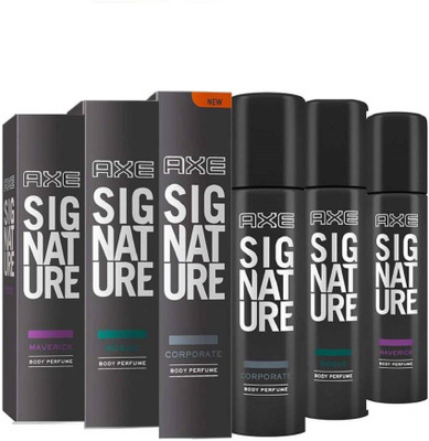 

AXE MAVERICK+ROGUE+ CORPORATE BODY PERFUME 122 ML +122ml+122ml Deodorant Spray - For Men & Women(366 ml, Pack of 3)