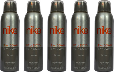 Nike Up or Down (Pack of 5) Body Spray - For Men(1000 ml, Pack of 5)