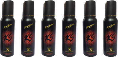 KamaSutra Single X (pack of 6) Perfume Body Spray - For Men & Women(120 ml, Pack of 6)