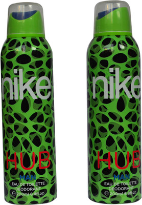 

Nike HUB Green (Pack of 2) Body Spray - For Men(400 ml, Pack of 2)