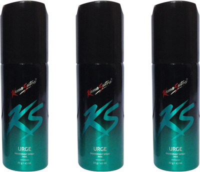 

KamaSutra Rush (pack of 3) Perfume Body Spray - For Men & Women(45 ml, Pack of 3)