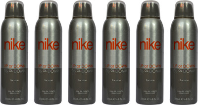 

Nike Up or Down (Pack of 6) Body Spray - For Men(1200 ml, Pack of 6)