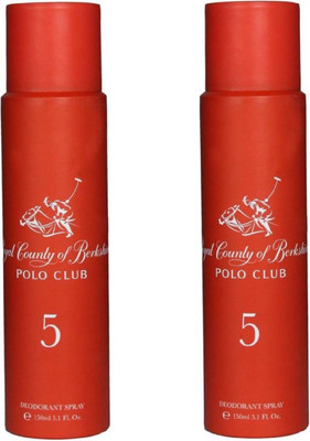 

royal county of berkshire polo club polo club 5 Body Spray - For Women(300 ml, Pack of 2)