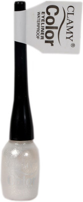 

Clamy Color Waterproof Eyeliner For Girls/Women (White) 14.5 ml(White)