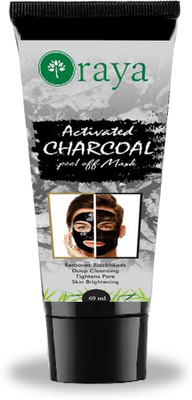 

Oraya Activated Charcoal Peel Off Mask For Blackheads Removal, Deep Cleansing, Anti Acne, Anti Aging & For Skin Brightening For Men & Women 60 gram(60 g)