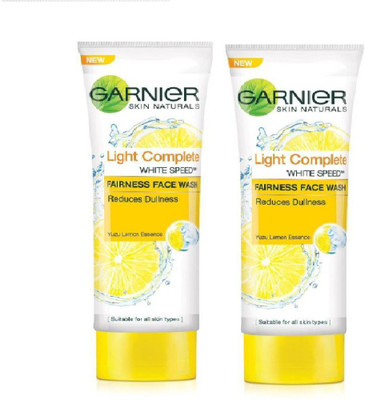 

Garnier Skin Naturals, Light Complete Face Wash 100g pack of 2 Face Wash(200 g)