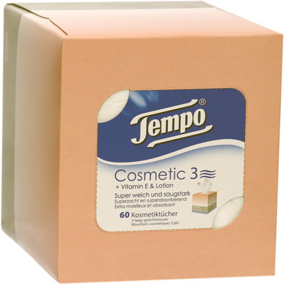 

Tempo Facial Tissue Cosmetic Box 3Ply - 60 Pulls(Pack of 60)