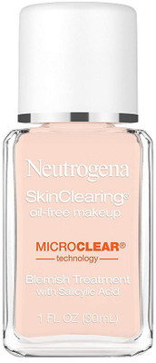 Neutrogena Skinclearing Makeup, 20 Natural Ivory, 1 Fl. Oz Foundation(PeachPuff)