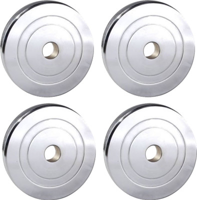 

L'AVENIR Premium Quality Steel Weight Lifting ( 2.5kg * 4) Silver Weight Plate(10 kg)