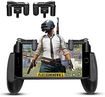 

BUY SURETY Pubg Gamepad and Trigger Fire Button Assist Tool Sensitive touch Compatible with Android Mobile & Smartphones Mobile Joystick ensitive Shoot/aim Buttons L1 R1 K01 Pub g game Trigger Mobile Game Controller Gaming Accessory Kit(Black, For Android