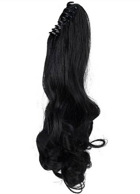 

CRIBE Natural black 2 in 1 pony wig clutcher step cutting style Hair Extension