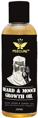 

Peecure 200 Ml Mustache (Mooch) Growth & Beard Growth Oil for Men Hair Oil(200 ml)