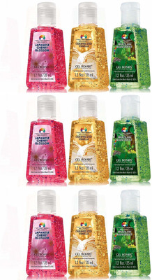 

November Bloom - Hand Sanitizer (Brazilian Rainforest+Japanese Cherry Blossom+Caramelised Vanilla)(315 ml, Bottle, Pack of 9)