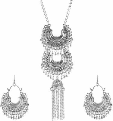 Shining Angel Oxidised Silver Silver Silver Jewellery Set(Pack of 1)