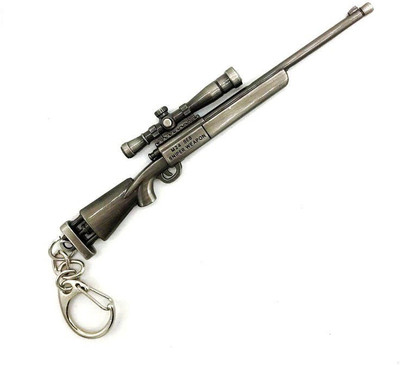 keycraze PUBG M24 SES Sniper Refile 8x zoom Locked Key Chain
