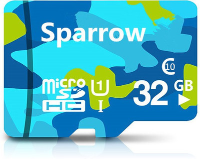 

Sparrow Ultra 95 mbps 32 GB MicroSD Card Class 10 95 MB/s Memory Card