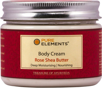 

Pure Elements Rose Shea Butter Body Cream - Deep Moisturising & Nourishing(250 g)