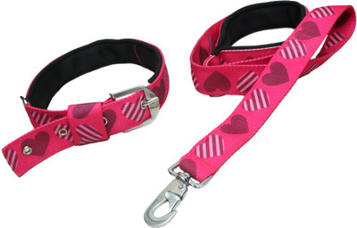 

KLUG Dog Collar & Leash(, Pink