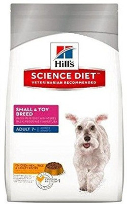 

Hills Science Diet Adult 7+ Small & Toy Breed, Chicken Meal Rice & Barley Recipe 1.5 kg Dry Dog Food