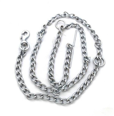 

Purple Bone Purple Bone Dog Chain Silver Plain No.12 (140 CM) 145 cm Dog Chain Leash(Silver)