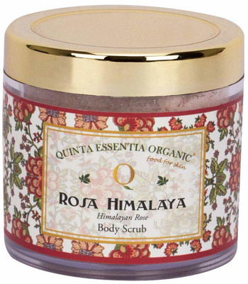 

QUINTA ESSENTIA ORGANIC Rosa-Himalaya Body Scrub with Himalayan Rose|100% Natural & Oragnic| Handmade and Paraben free| Body scrub for Men and Women (100 g) Scrub(100 g)