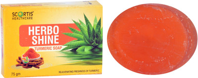 

SCORTIS HerboShine Turmeric Soap Pack of 5(75 g)(375 g, Pack of 5)