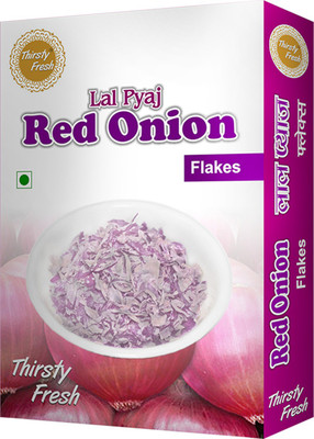 

Thirsty Fresh Dehydrated Red Onion Flakes 75g -Pack of 3(3 x 75 g)