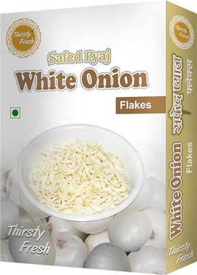 

Thirsty Fresh Dehydrated White Onion Flakes 75g -Pack of 3(3 x 75 g)