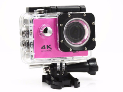 

OSRAY 4K Action Ultra HD Water Resistant 4K Sports and Action Camera(Pink, 16 MP)