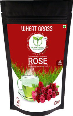 

INDIAN HERBS Organic Rose Herbal Tea(100 g, Pouch)