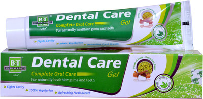 

B & T DENTAL CARE GEL-COMPLETE ORAL CARE FOR NATURALLY HEALTHIER GUMS AND TEETH(PACK OF 2) Toothpaste(200 g, Pack of 2)