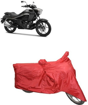 carphoenix Two Wheeler Cover for Suzuki(Red)