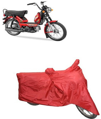 carphoenix Two Wheeler Cover for TVS(Red)